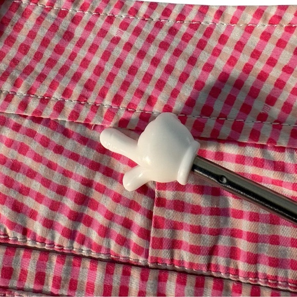 Lilly Pulitzer Buttercup Scallop Shorts Pink Gingham Women’s Size 8 Preppy - Picture 13 of 13